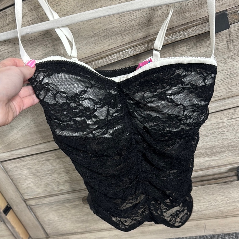 edikted black and white corset top